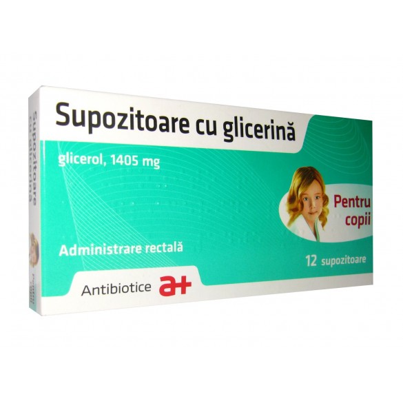 Глицерин супп д/детей 1405мг №12 Производитель: Румыния Antibiotice